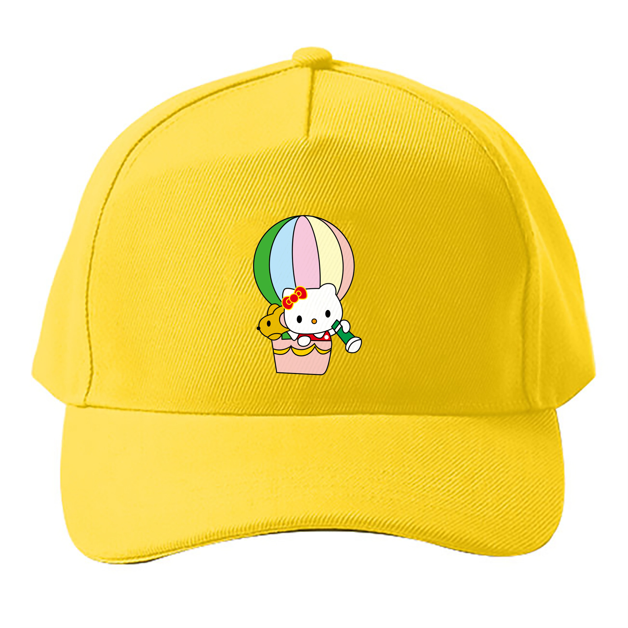 （画像用） Hello Kitty ハローキティ ベースボールキャップ 綿100％ 男女兼用 帽子 スポーツ